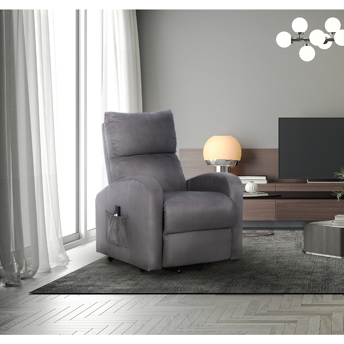 Lumas Smoke Grey Lift Chair