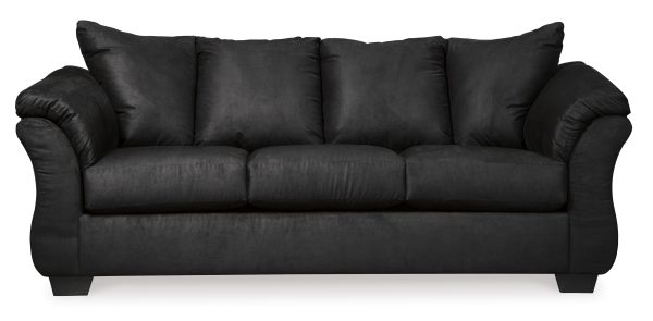 Darcy Sofa, Darcy Loveseat and Recliner in Black By ASHLEY FURNITURE