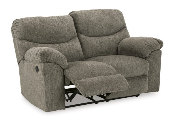Alphons Putty Reclining Loveseat By Ashley Signature