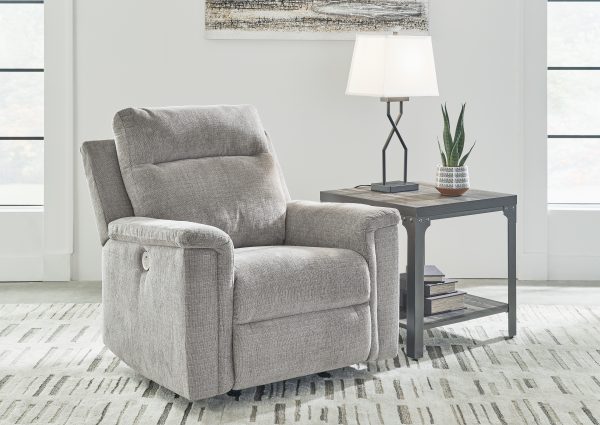 Barnsana Ash Power Rocker Recliner By Ashley Signature
