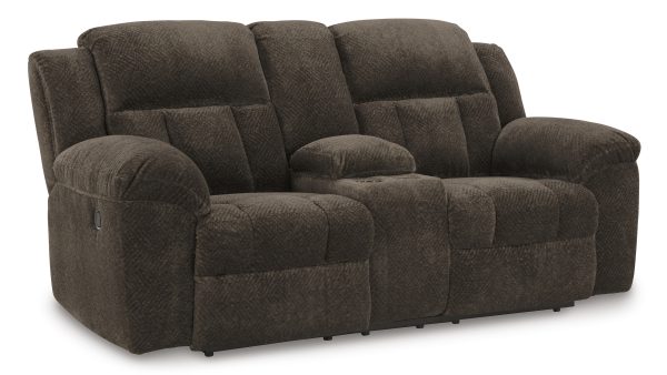 Frohn Chocolate Reclining Living Room Set By Ashley Signature
