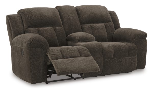 Frohn Chocolate Reclining Living Room Set By Ashley Signature