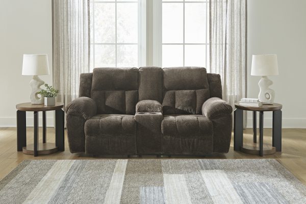 Frohn Chocolate Reclining Living Room Set By Ashley Signature