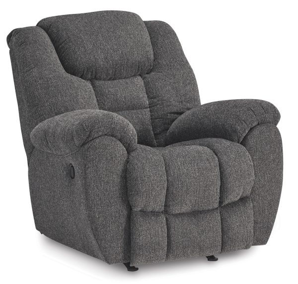 Foreside Charcoal Rocker Recliner By Ashley Signature