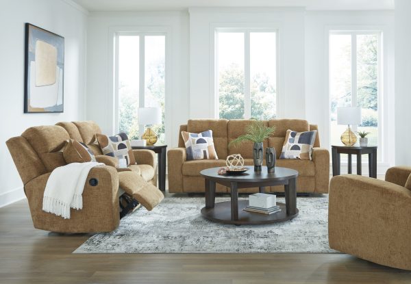 Kanlow Honey Reclining Sofa By Ashley Signature