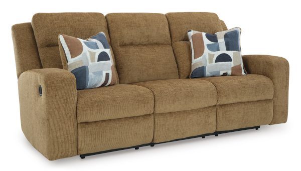Kanlow Honey Reclining Sofa By Ashley Signature