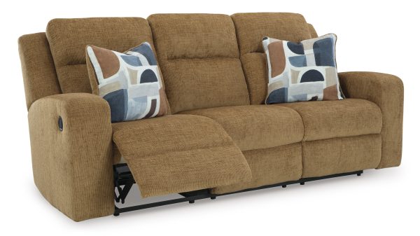 Kanlow Honey Reclining Sofa By Ashley Signature