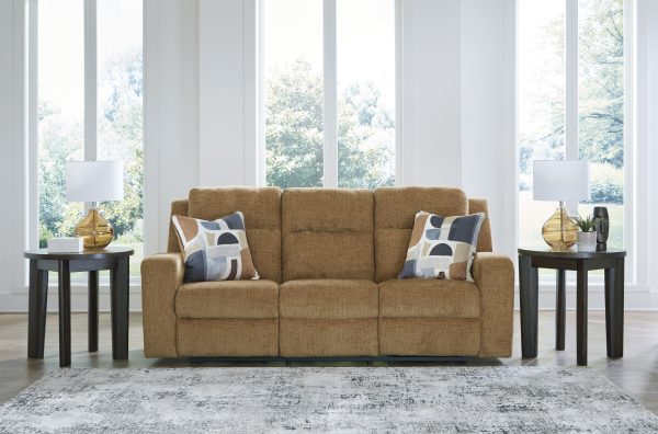 Kanlow Honey Reclining Sofa By Ashley Signature
