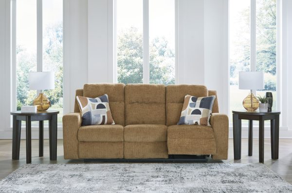 Kanlow Honey Reclining Sofa By Ashley Signature