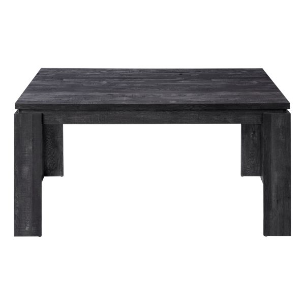 DINING TABLE - 36"X 60" / BLACK RECLAIMED WOOD-LOOK