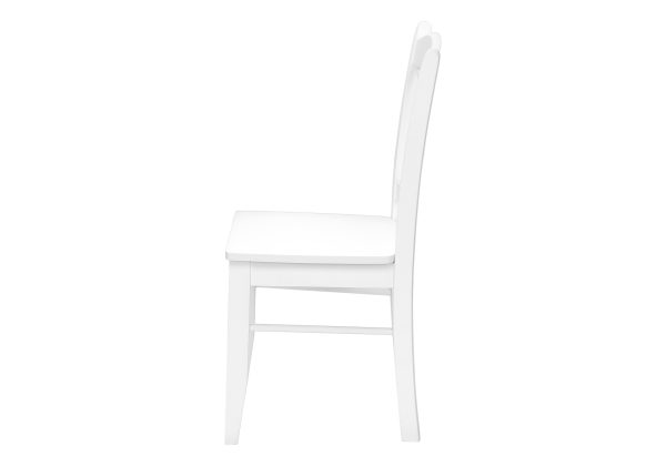 DINING CHAIR - 2PCS / 36"H WHITE