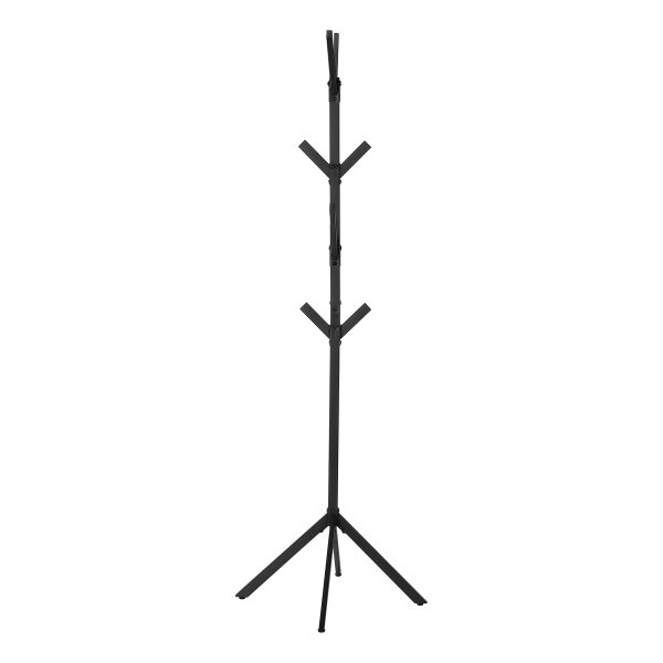 COAT RACK - 70"H / BLACK METAL