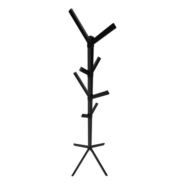COAT RACK - 70"H / BLACK METAL