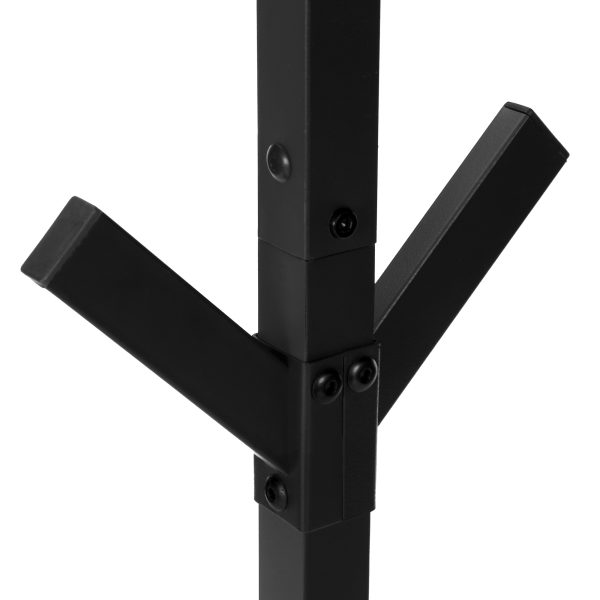 COAT RACK - 70"H / BLACK METAL
