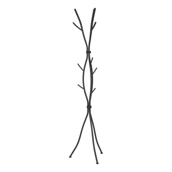 COAT RACK - 74"H / HAMMERED BLACK METAL