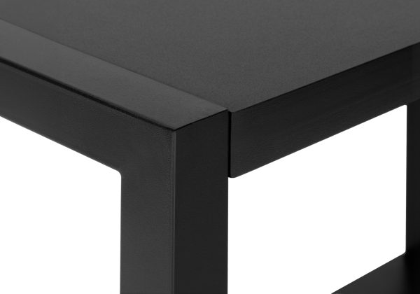 ACCENT TABLE - 22"H / BLACK / BLACK METAL