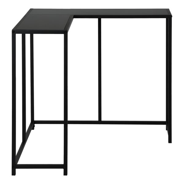 ACCENT TABLE - 36"L / BLACK / BLACK CORNER CONSOLE