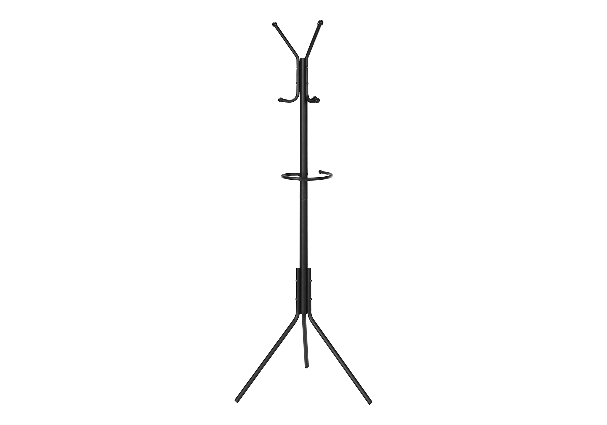 COAT RACK - 68"H / BLACK METAL