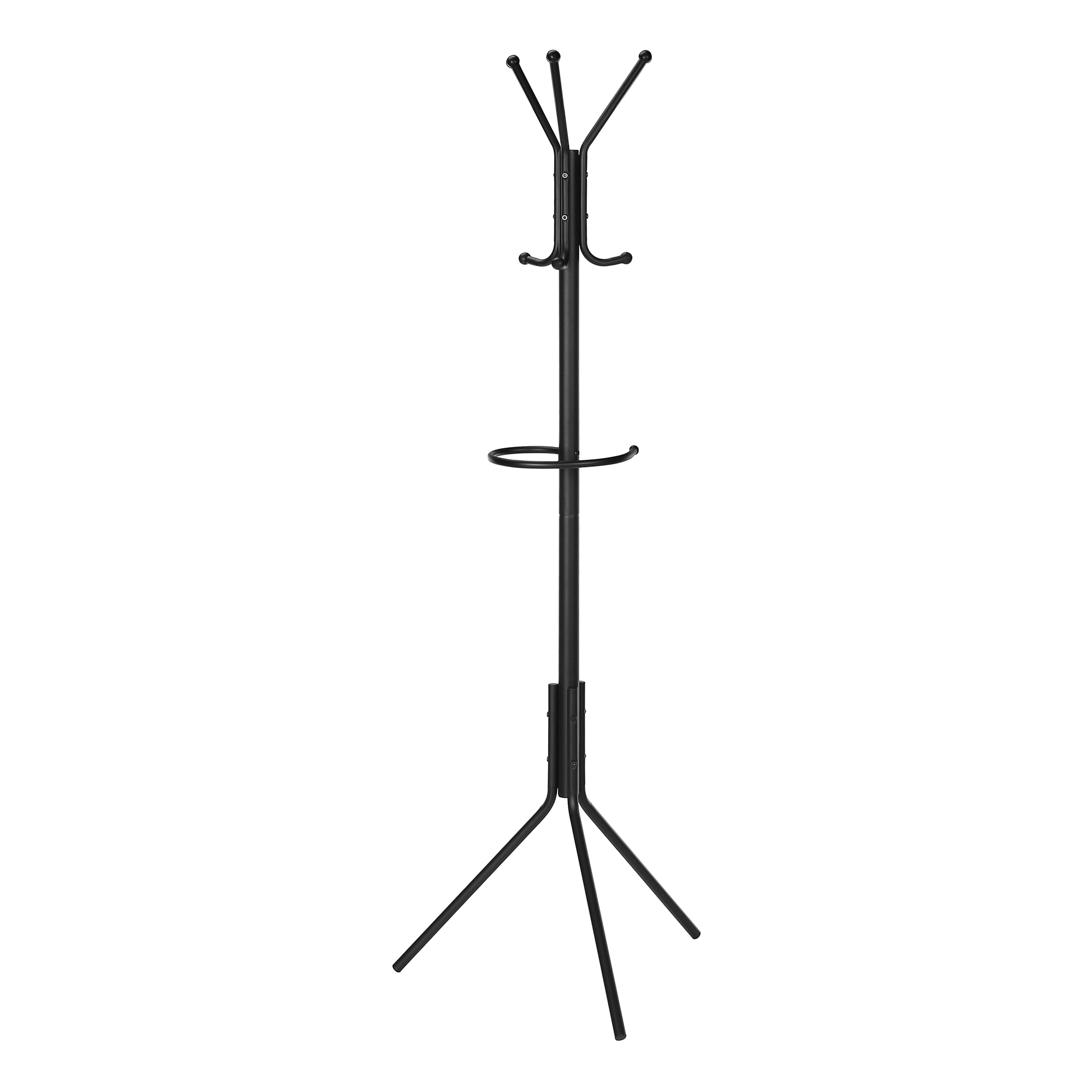 COAT RACK - 68"H / BLACK METAL
