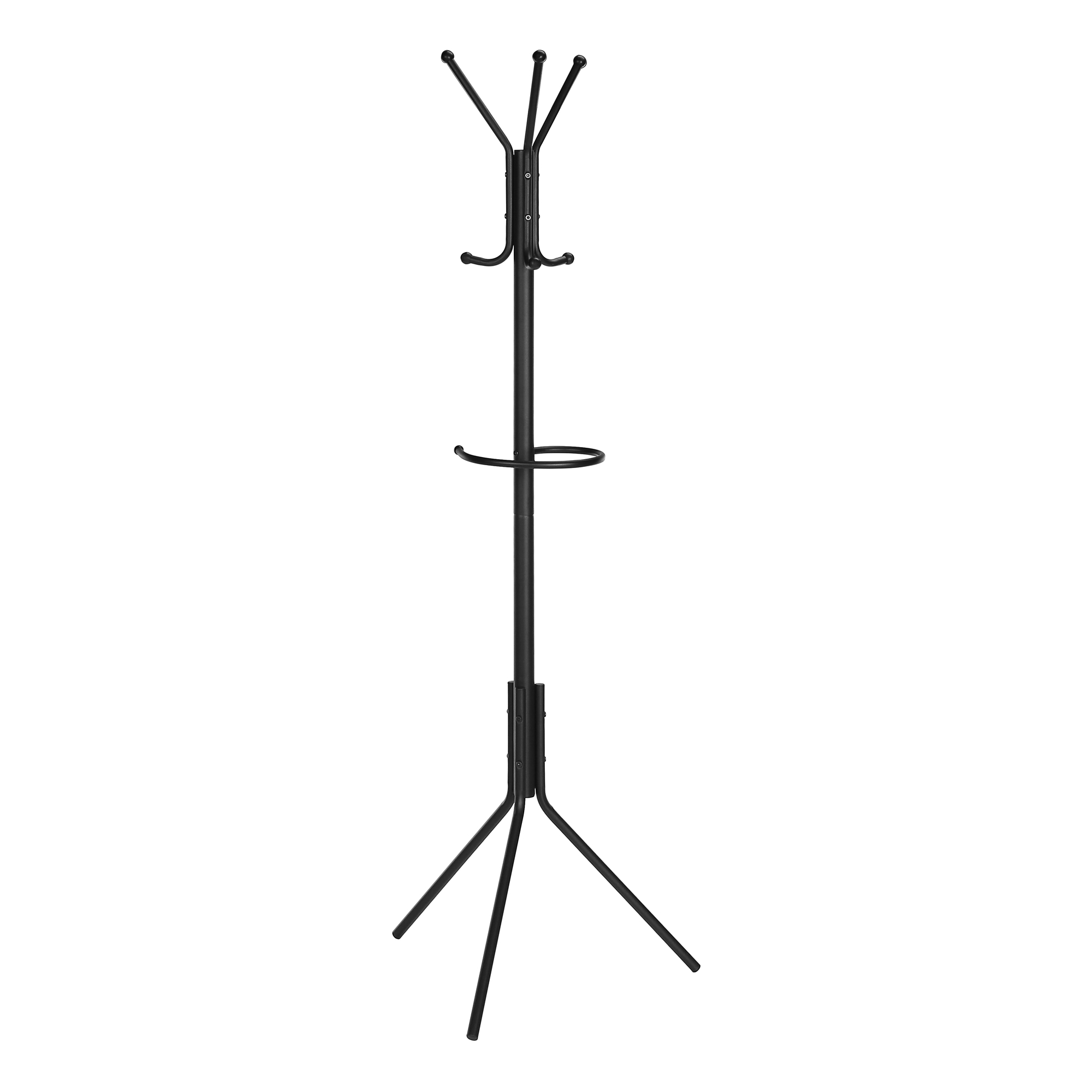 COAT RACK - 68"H / BLACK METAL