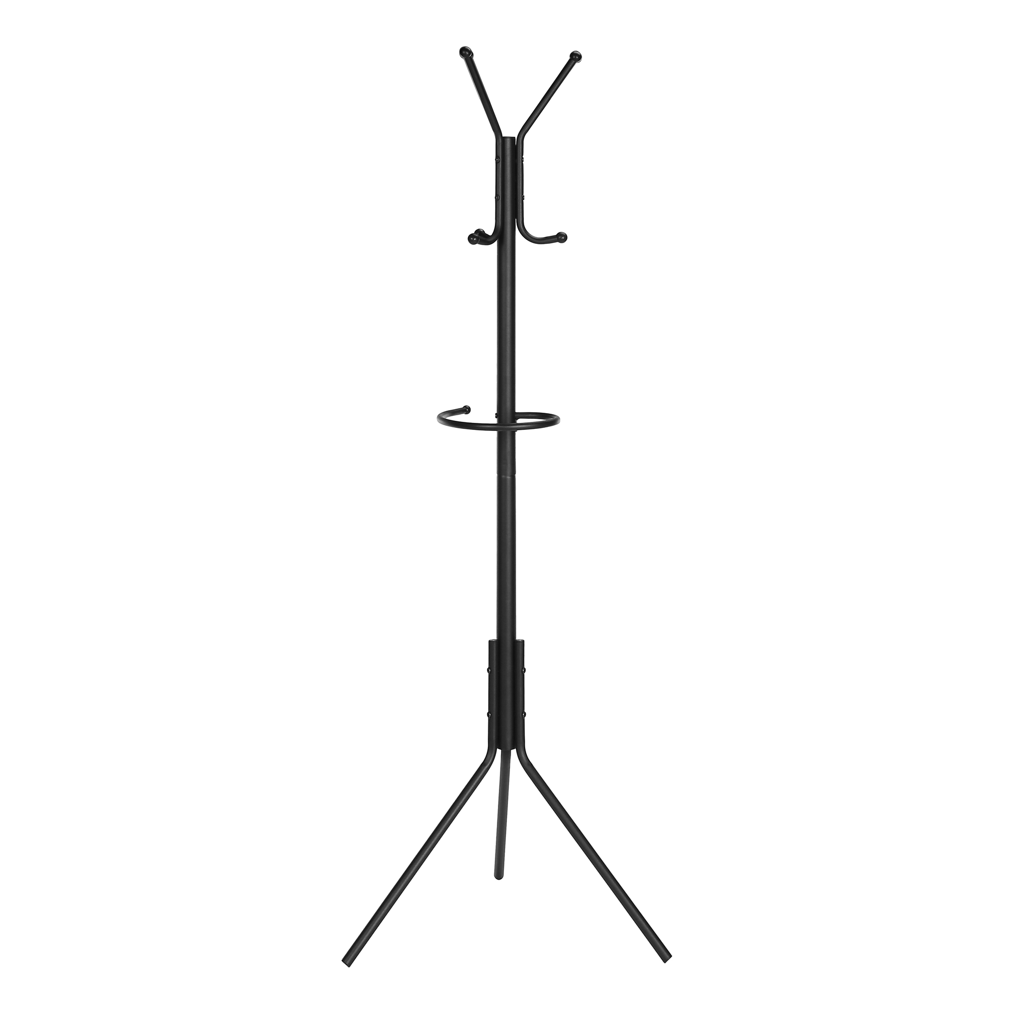 COAT RACK - 68"H / BLACK METAL