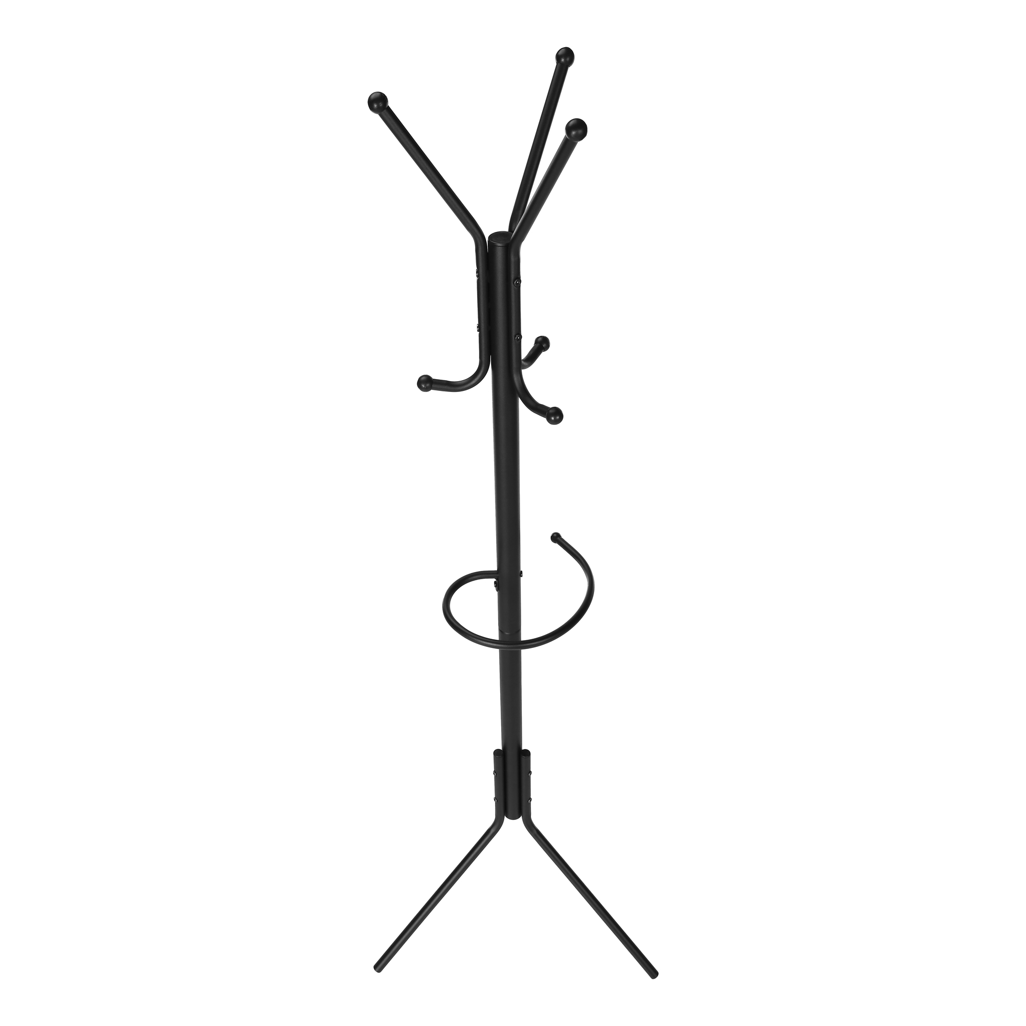 COAT RACK - 68"H / BLACK METAL
