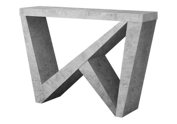 ACCENT TABLE - 48"L / CEMENT-LOOK HALL CONSOLE