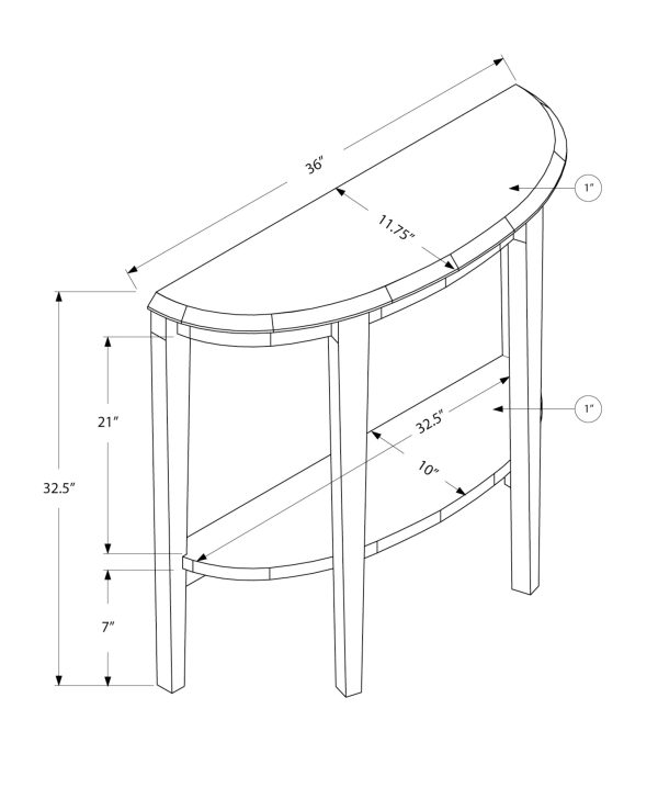ACCENT TABLE - 36"L / WHITE HALL CONSOLE