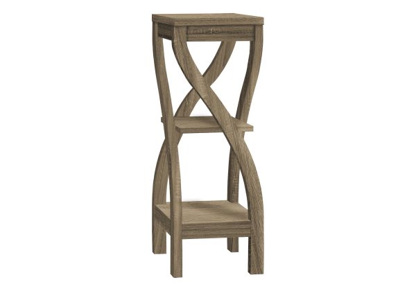 ACCENT TABLE - 32"H / DARK TAUPE