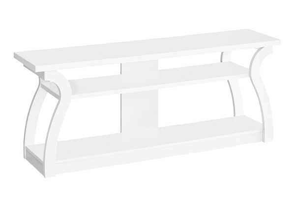 TV STAND - 60"L / WHITE