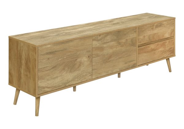 TV STAND - 72"L / WALNUT WITH STORAGE