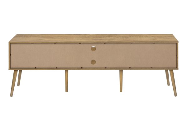 TV STAND - 72"L / WALNUT WITH 2 DOORS