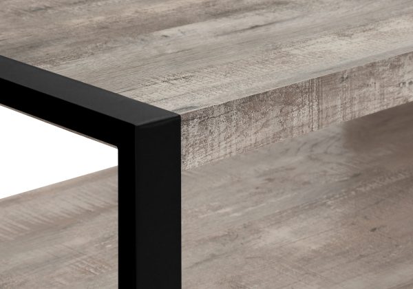 TV STAND - 60"L / TAUPE RECLAIMED WOOD-LOOK / 3 DRAWERS