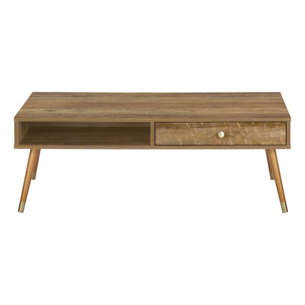 COFFEE TABLE - WALNUT MID-CENTURY WITH A DRAWER