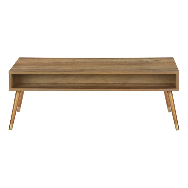 COFFEE TABLE - WALNUT MID-CENTURY WITH A DRAWER