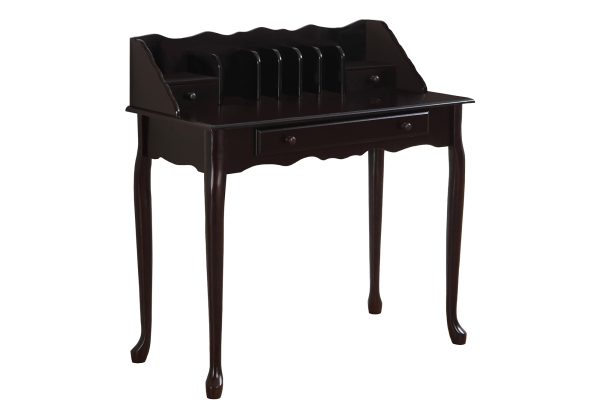 COMPUTER DESK - 36"L / DARK CHERRY TRADITIONAL