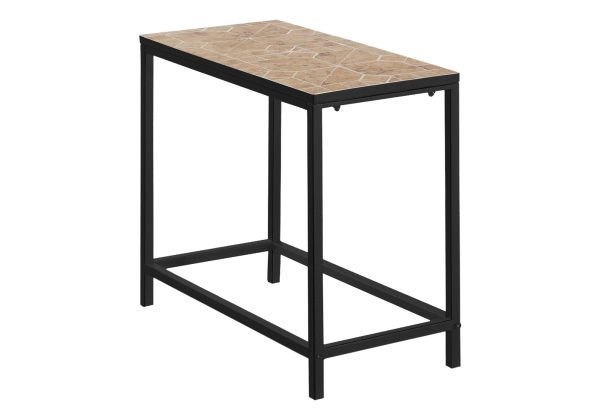 ACCENT TABLE - TERRACOTTA TILE TOP / HAMMERED BROWN