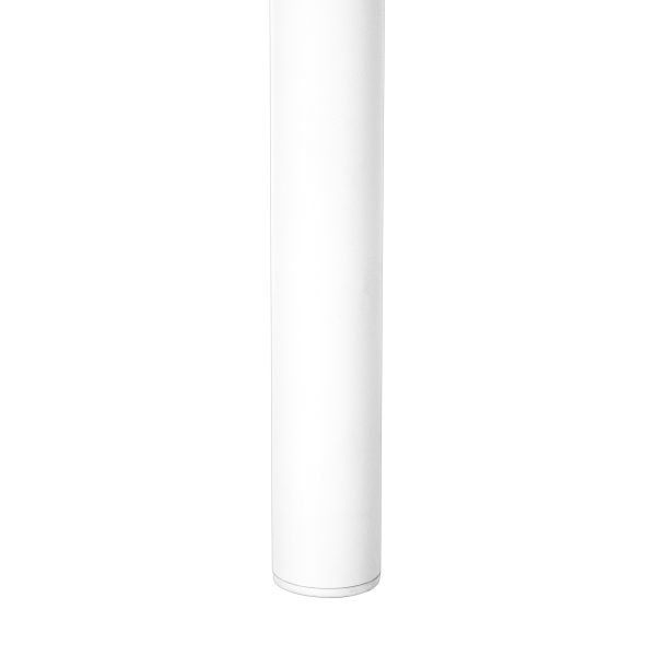 ACCENT TABLE - 28"H / WHITE / WHITE METAL