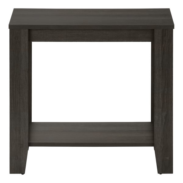 ACCENT TABLE - 22"H / BROWN OAK