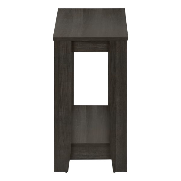 ACCENT TABLE - 22"H / BROWN OAK