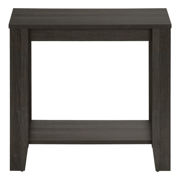 ACCENT TABLE - 22"H / BROWN OAK