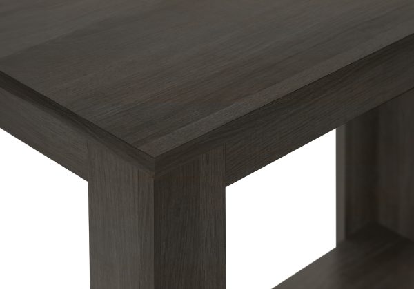 ACCENT TABLE - 22"H / BROWN OAK