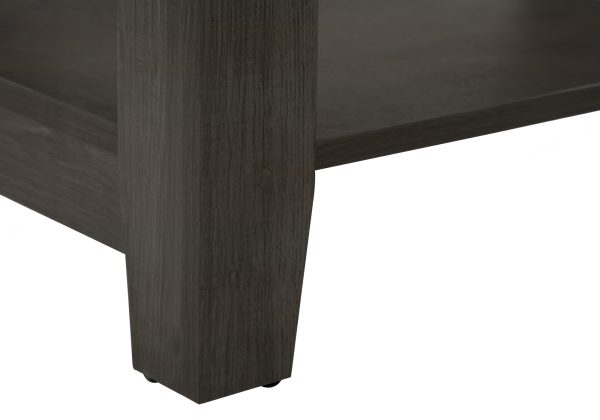 ACCENT TABLE - 22"H / BROWN OAK