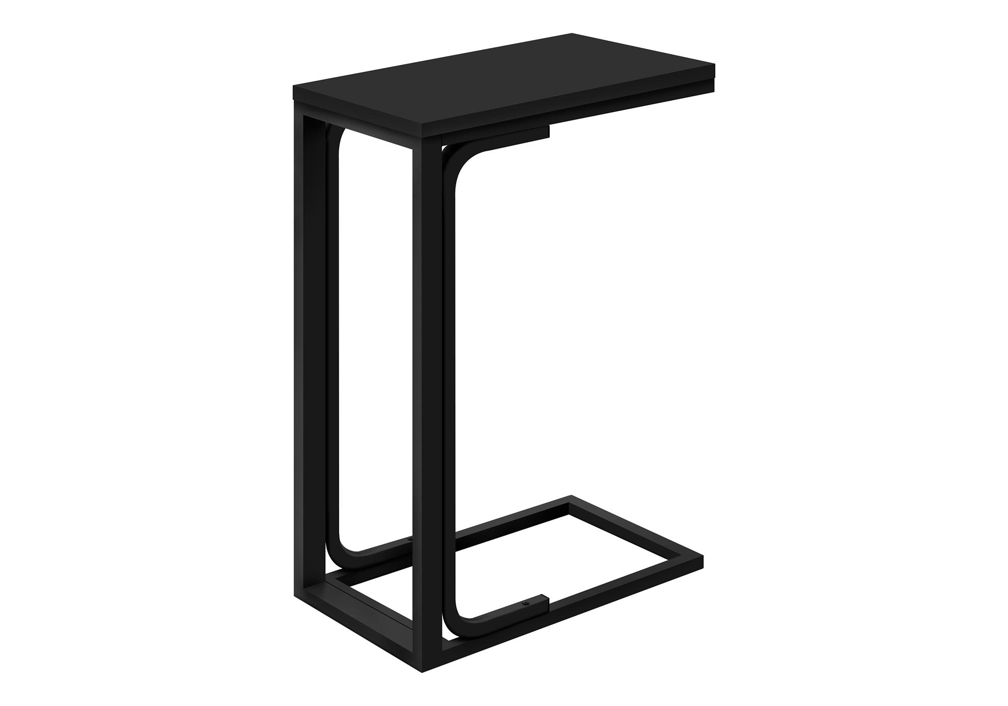 ACCENT TABLE - 25"H / BLACK / BLACK METAL