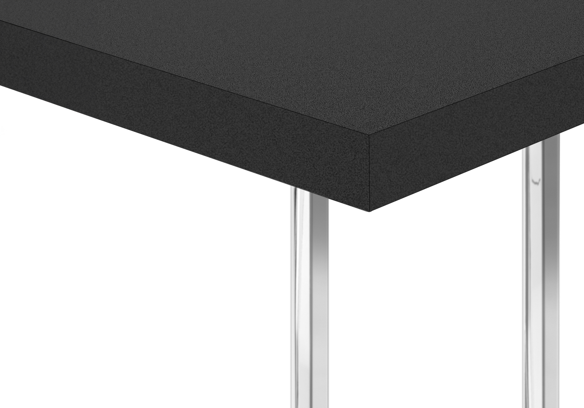 ACCENT TABLE - 25"H / BLACK / CHROME METAL