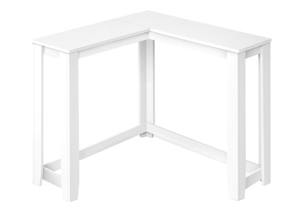 ACCENT TABLE - 36" / WHITE CORNER CONSOLE