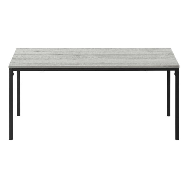 COFFEE TABLE - 40"L / GREY / BLACK METAL