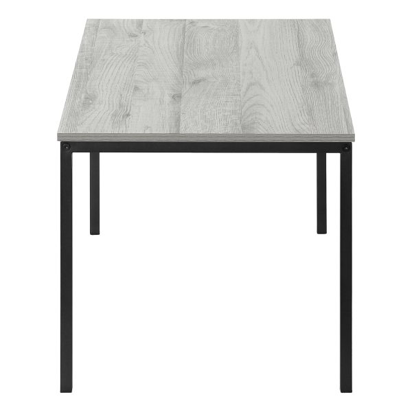 COFFEE TABLE - 40"L / GREY / BLACK METAL