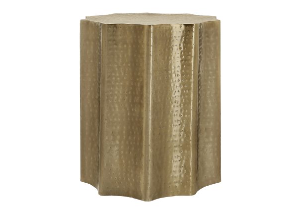 ACCENT TABLE - 22"H / GOLD IRON METAL END TABLE