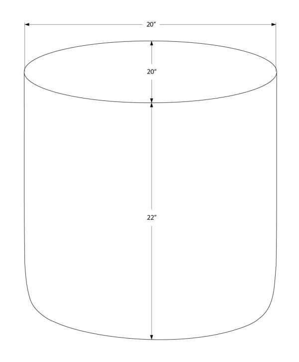 ACCENT TABLE - 22"H / SILVER GREY IRON METAL END TABLE